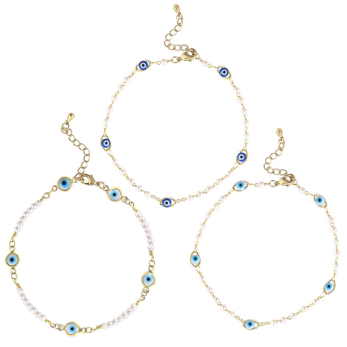 Jessica Simpson Imitation Yellow Gold Plated Evil Eye...