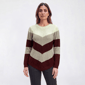 Petite Preswick & Moore(R) Long Sleeve Chevron Sweater - image 1