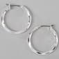 Design Collection Silver-Tone Hoop Earrings - image 1