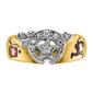 Mens Diamond Classics&#8482; 10kt. Two-Tone Diamond Shriners Ring - image 3