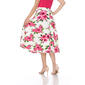 Womens White Mark Floral & Flared Print Midi Skirt - image 2
