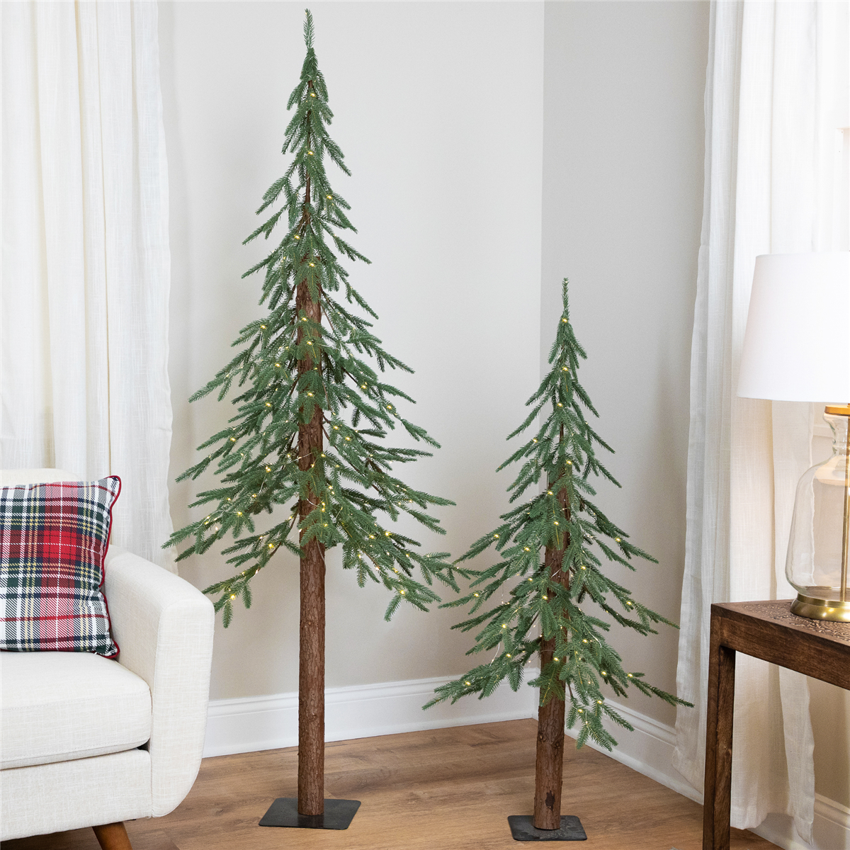 Northlight Real Touch™ 6ft. Pre-Lit Medium Alpine Christmas Tree