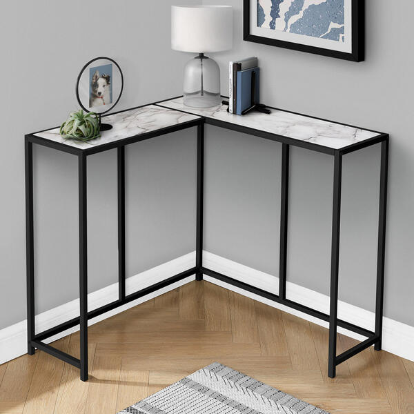 Monarch Specialties Corner Console Table - image 