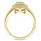 Sophia B 10kt. Gold 1/4ct. Diamond Cluster Halo Engagement Ring - image 3