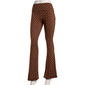 Juniors No Comment Polka Dot Fold Over Waist Flare Leggings - image 1