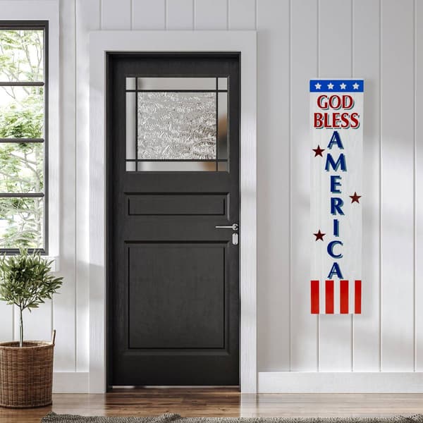 Northlight Seasonal "God Bless America" Porch Board Sign