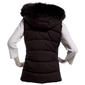Womens Michael Kors Puffer Vest with Faux Fur Hood - image 2