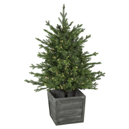 Northlight Real Touch(tm) 4ft. Pre-Lit Russian Pine Christmas Tree