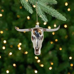 Northlight Seasonal 5.5in. Longhorn Glass Christmas Ornament