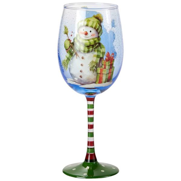 Home Essentials 15oz. Traditional Snowman Goblet - image 