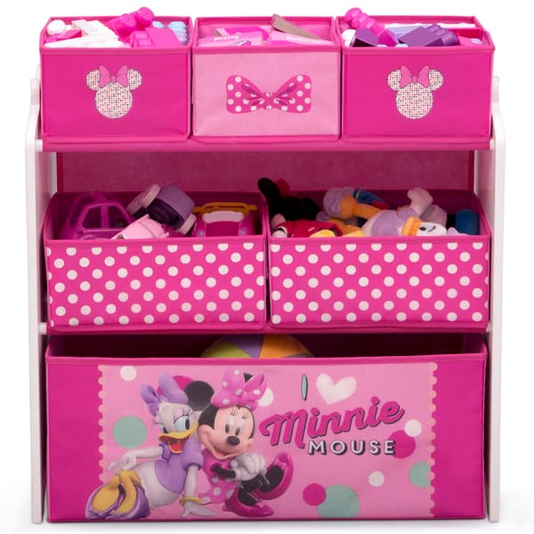 Delta Children Disney Minnie Mouse Six Bin Toy Storage Organizer