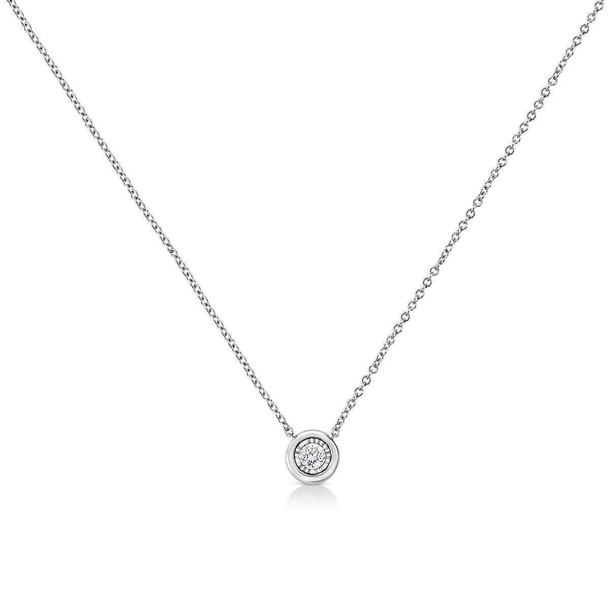 Diamond Classics™ White Gold 1/10ctw. Diamond Bezel...