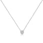 Diamond Classics&#40;tm&#41; White Gold 1/10ctw. Diamond Bezel Pendant - image 1