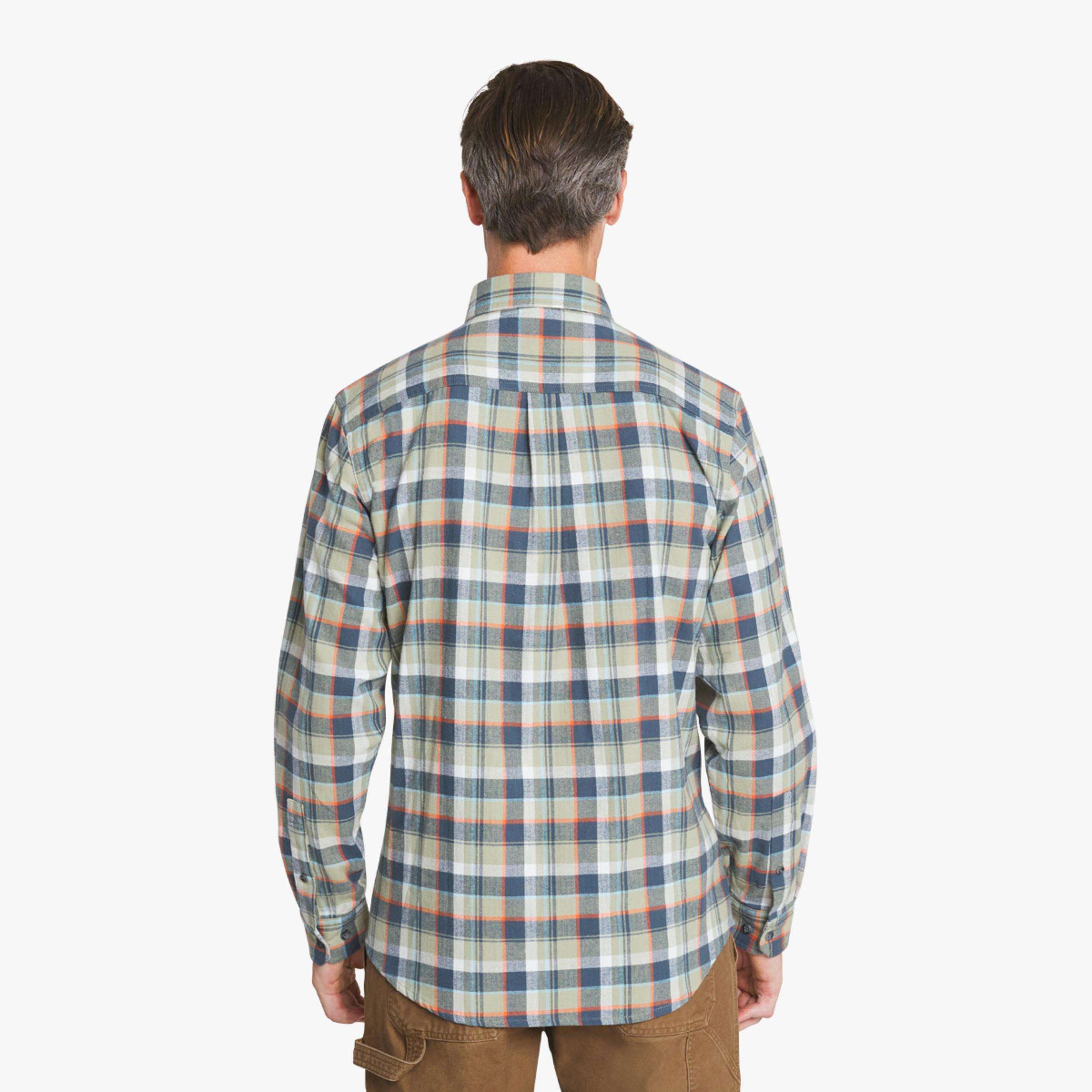 Mens Eddie Bauer Everyday Flex Flannel Shirt - Tea