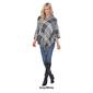White Mark Double Plaid Dakota Poncho - image 4