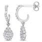 Sophia B 14kt. White Gold 2/5ct. Diamond Dangle Earrings - image 1