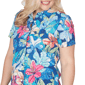 Womens Alfred Dunner The Royal Treatment Floral Button Blouse - image 5
