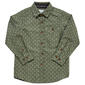 Boys (4-7) Distortion Long Sleeve Button Down Shirt - Sea Spray - image 1