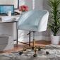 Baxton Studio Ravenna Glam & Luxe Velvet Swivel Office Chair - image 2