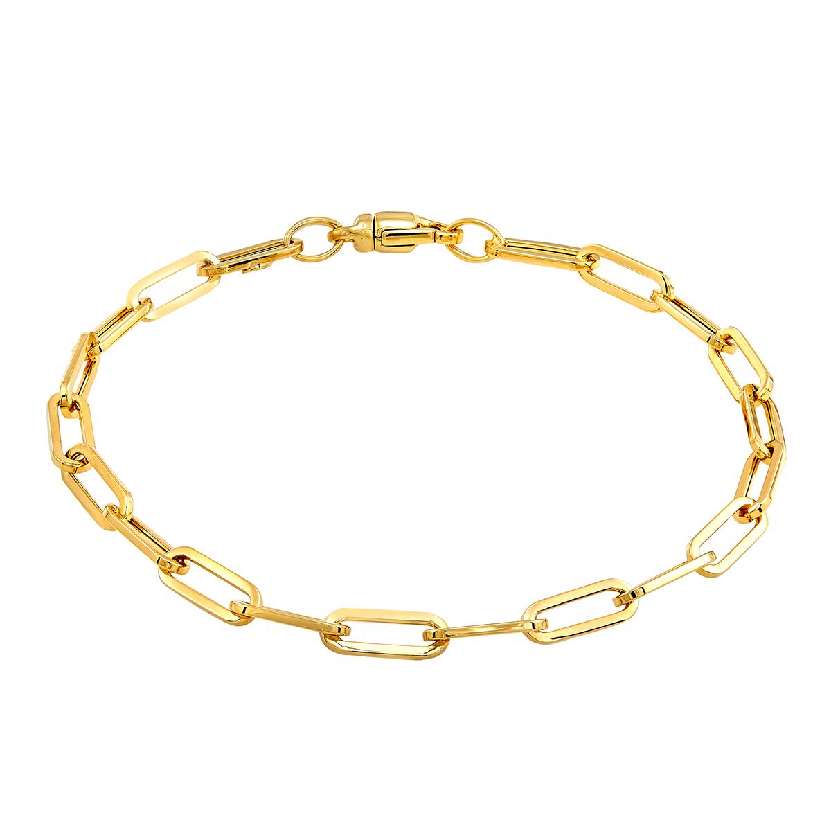 Gold Classics™ 10kt. Yellow Gold Paperclip Chain Bracelet