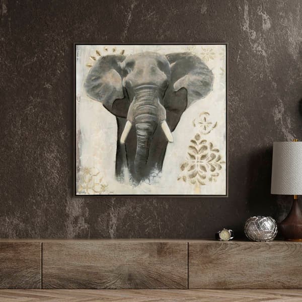 Artisan Home Wildlife II: "The Elephant" Canvas Wall Décor