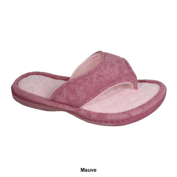 Womens Ellen Tracy Terry Thong Slippers