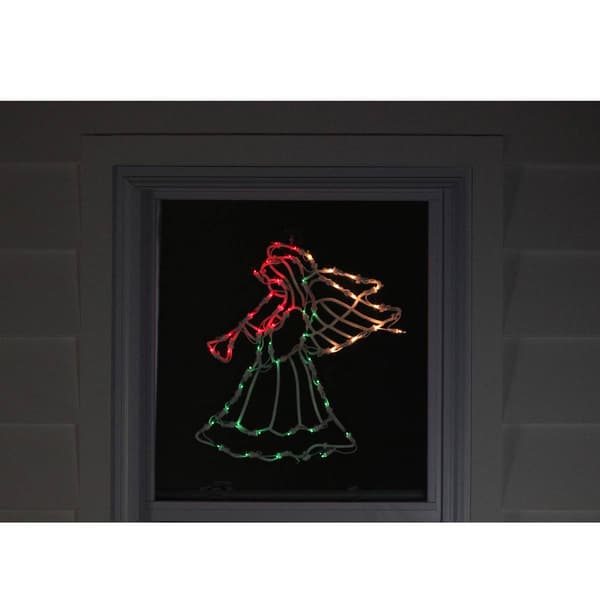 Northlight Seasonal 18in. Pre-Lit Angel Window Silhouette