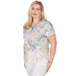 Womens Alfred Dunner Out Of The Blue Ombre Paisley Tee - image 3