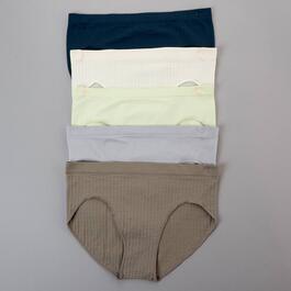 Womens Layer 8 5pk. Searsucker Brief Panties L8LP3033