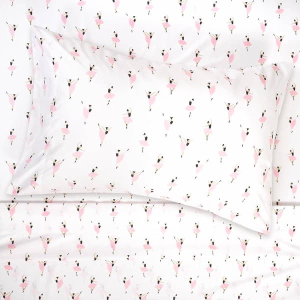 Sweet Home Collection Kids Fun & Colorful Ballerina Sheet Set