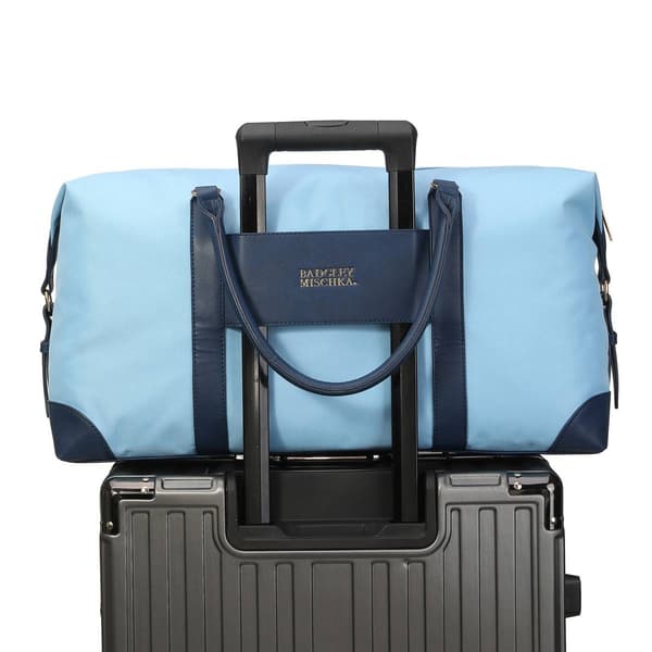 Badgley Mischka Barbara Canvas Tote Weekender Travel Bag