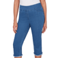 Womens Alfred Dunner Classics_S6 Super Stretch Denim Fringe Capr - image 5