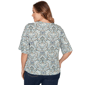 Plus Size Skye’s the Limit Fresh Start 3/4 Sleeve Jacquard Blouse - image 2