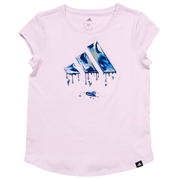 Girls (7-16) adidas(R) Rain Drop Short Sleeve Essential Tee - image 