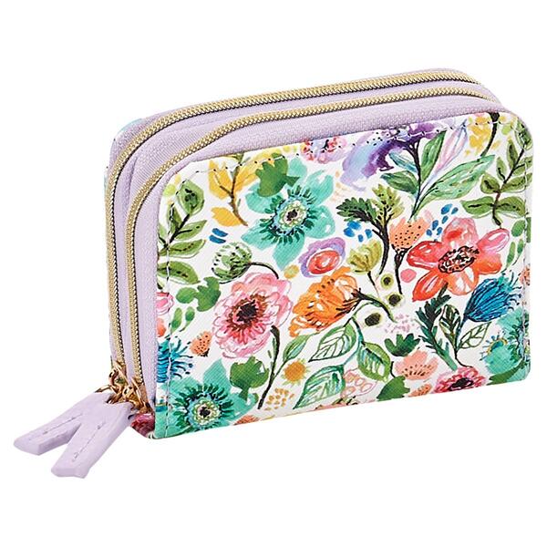 Womens Buxton Floral Wizard Wallet