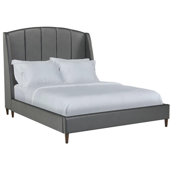 Linon Home Decor Queen Marquette Faux Upholstered Bed - image 