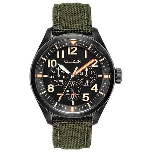 Mens Citizen® Eco-Drive Ion Plated Watch - BU2055-16E
