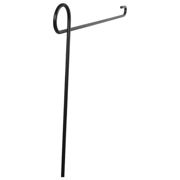 Northlight 37.75in. Black Solid Contemporary Garden Flagpole