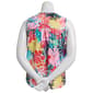 Womens Zac & Rachel Sleeveless Hawaiian Floral Lace-Up Blouse - image 2