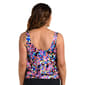 Womens Maxine Make A Splash Abstract Blouson Tankini Swim Top - image 2