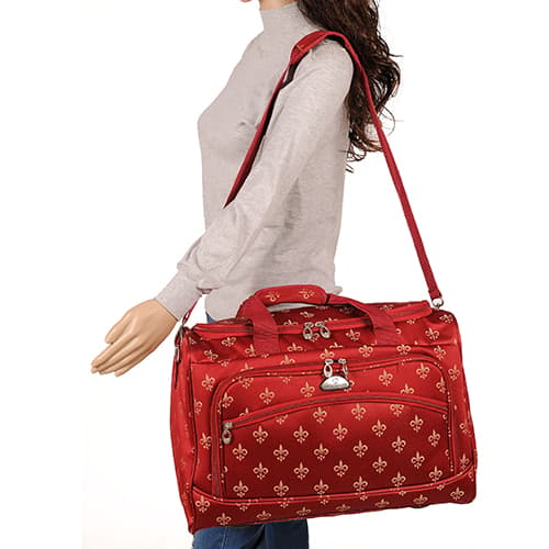 American Flyer Fleur De Lis 5pc. Luggage Set - Red