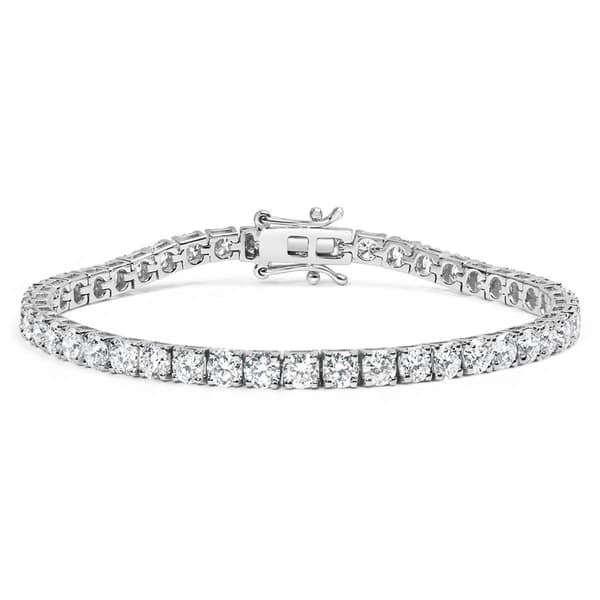 Haus of Brilliance White Gold 1ct. Lab Grown Diamond Bracelet