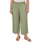 Women''s Ruby Rd. Seas The Day Smocked Waist Cropped Pull On Pant - image 1