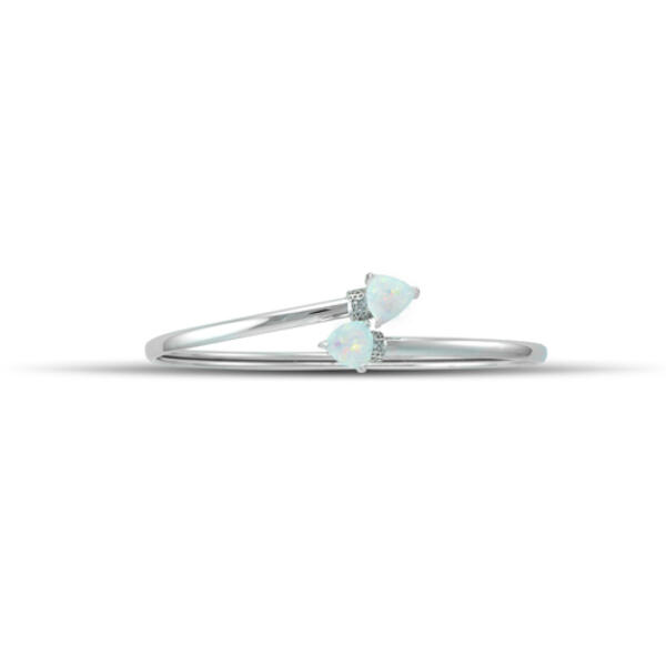 Gemstone Classics&#40;tm&#41; Opal & Diamond Flex Bangle Bracelet - image 