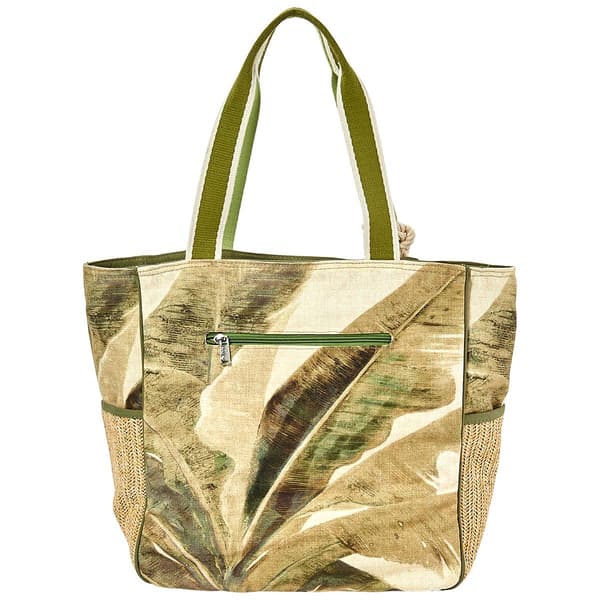 Caribbean Joe Flamingo with Palm Tote