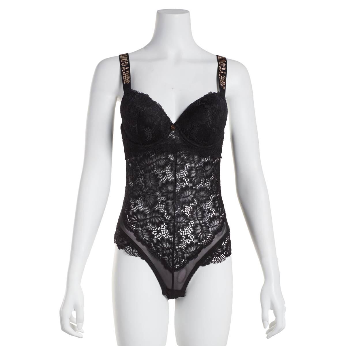 Juniors Juicy Couture Lace Bodysuit w/Rhinestone Logo...