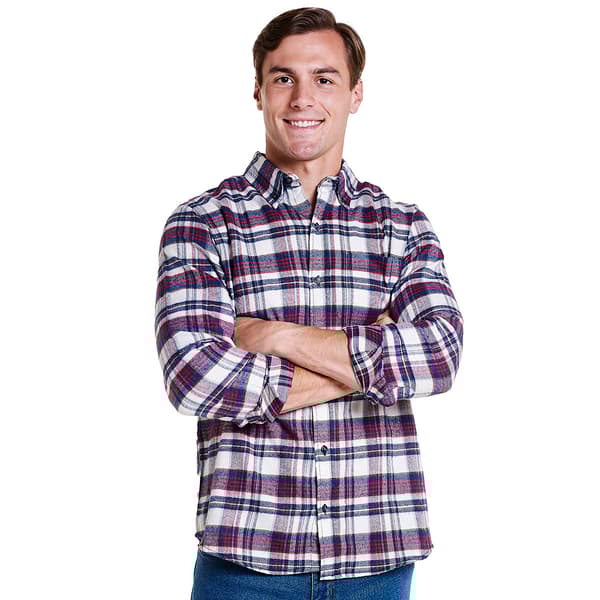 Mens Jackson Hole Flannel Shirt - Blue/Red/White - image 