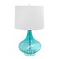 Elegant Designs Glass Table Lamp w/Fabric Shade - image 2