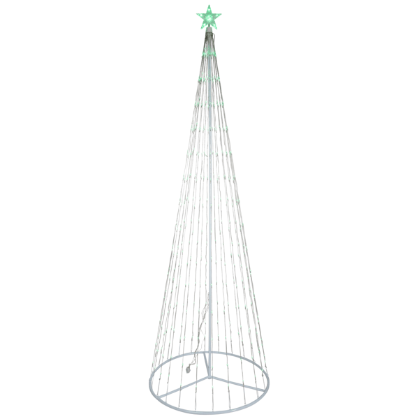 Northlight 9ft. Lighted LED Multi-Function Outdoor Cone Tree