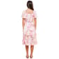Womens Luxology Short Sleeve Ruffle Hem Midi Dress - image 2